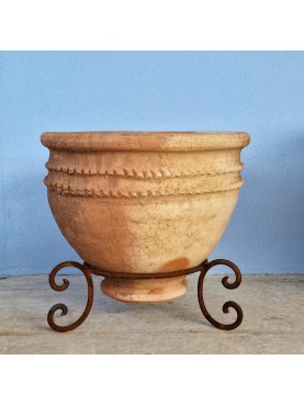 Saharian round flowerpot H.40cms