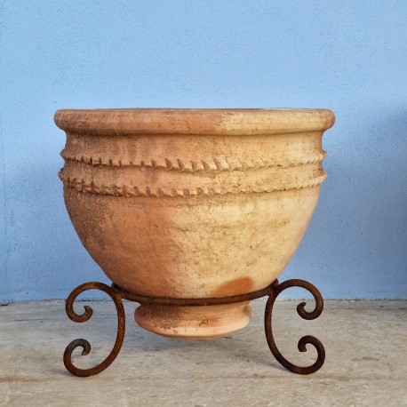 Saharian round flowerpot H.40cms