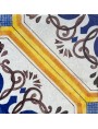 Piastrella di maiolica - Chiave di violino