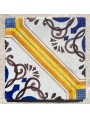 Piastrella di maiolica - Chiave di violino