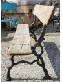 original ancient cast-iron and wood benche