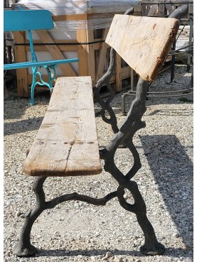 original ancient cast-iron and wood benche