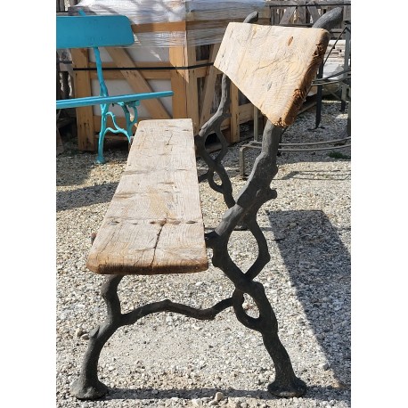 original ancient cast-iron and wood benche