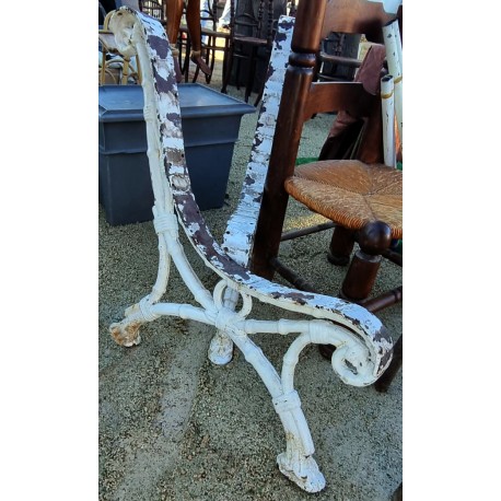 Ancient original cast iron bench legs