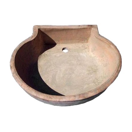 Sink in terracotta