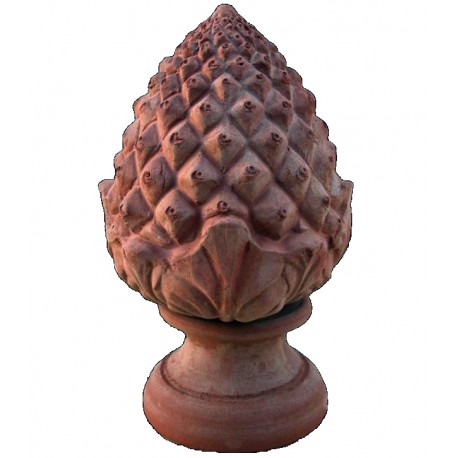 Terracotta pine cones little size H.31cms