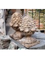 French terracotta Pine cone H.63cms